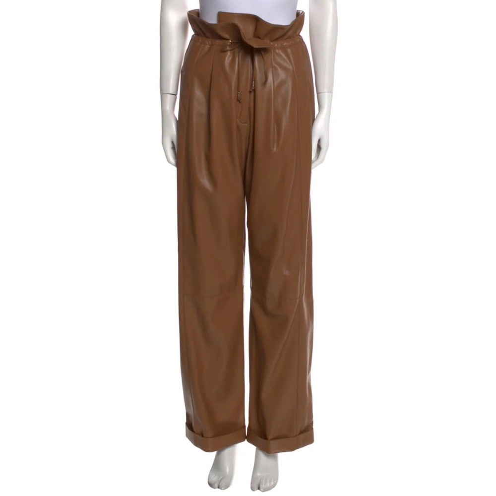Dorothee Schumacher Sleek Performance Faux Leather Paperbag Pants | Fall 2023
